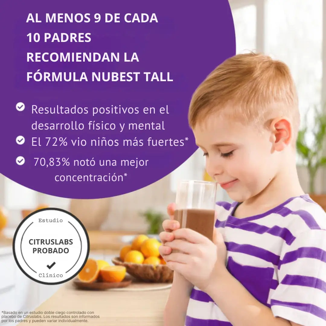 NuBest Tall – Proteína + Crecimiento para niños y adolescentes
