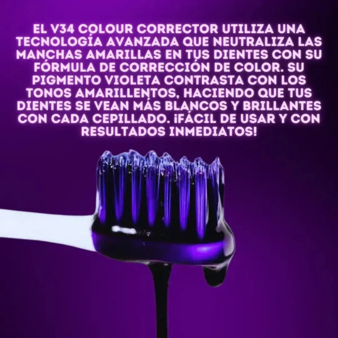 Hismile V34: Sonríe más blanco en 5 min sin peróxido