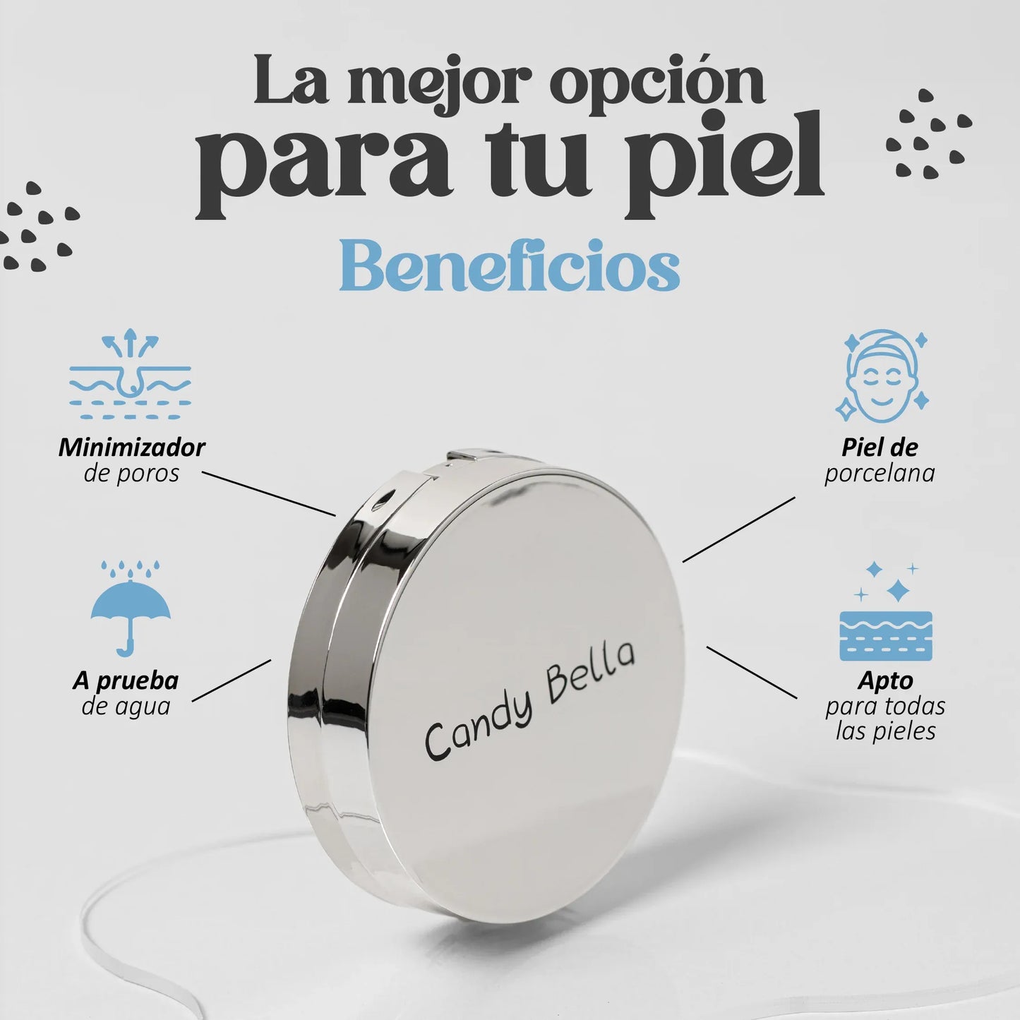 Candy Bella® Gel Prensado — Gel prensado para control de grasa facial